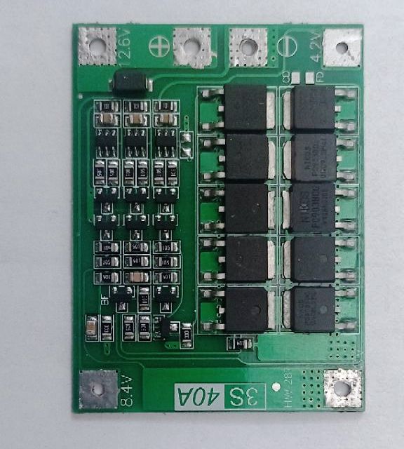 ماژول شارژ استوک 3 سل 40 آمپر باتری لیتیومی 12.6 ولت